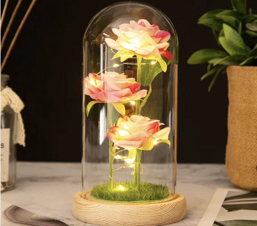 Valentine's Day Three Roses Gift Decor