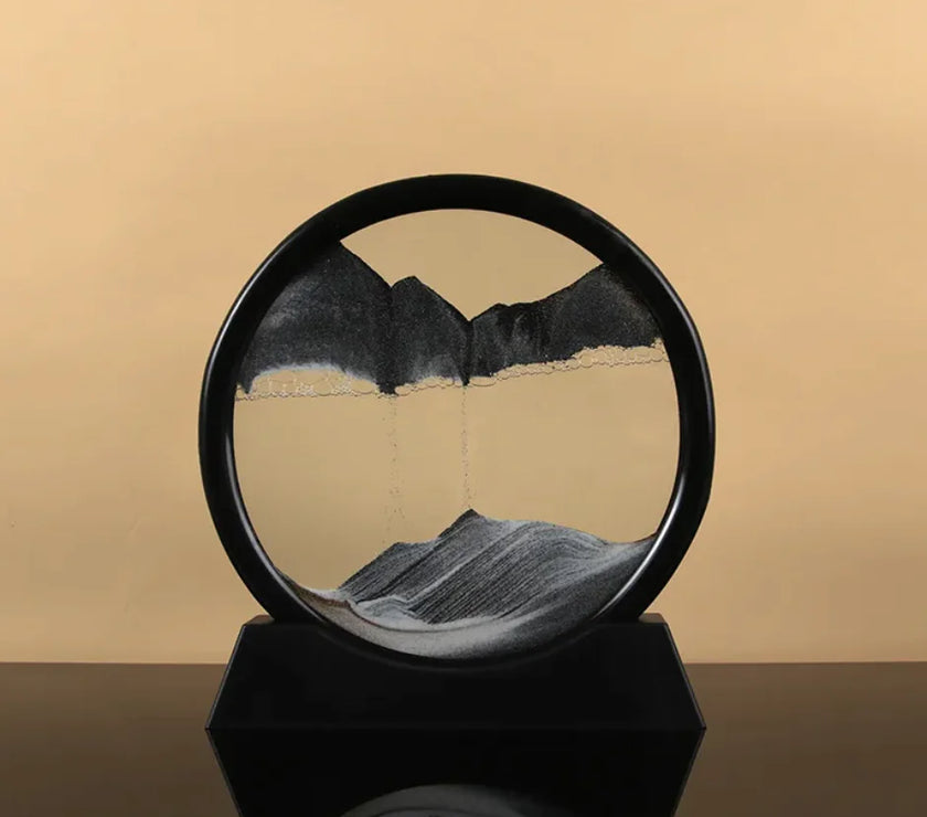 Quicksand Hourglass Motion Art Decor
