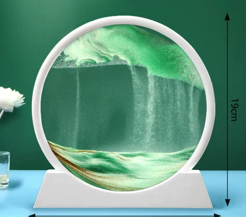 Quicksand Hourglass Motion Art Decor