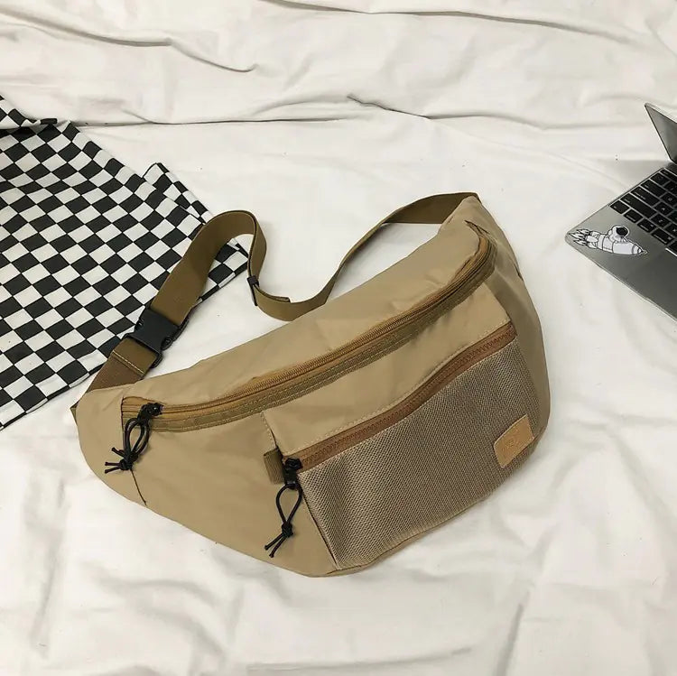 Japanese Men's Casual Crossbody Backpack Bag