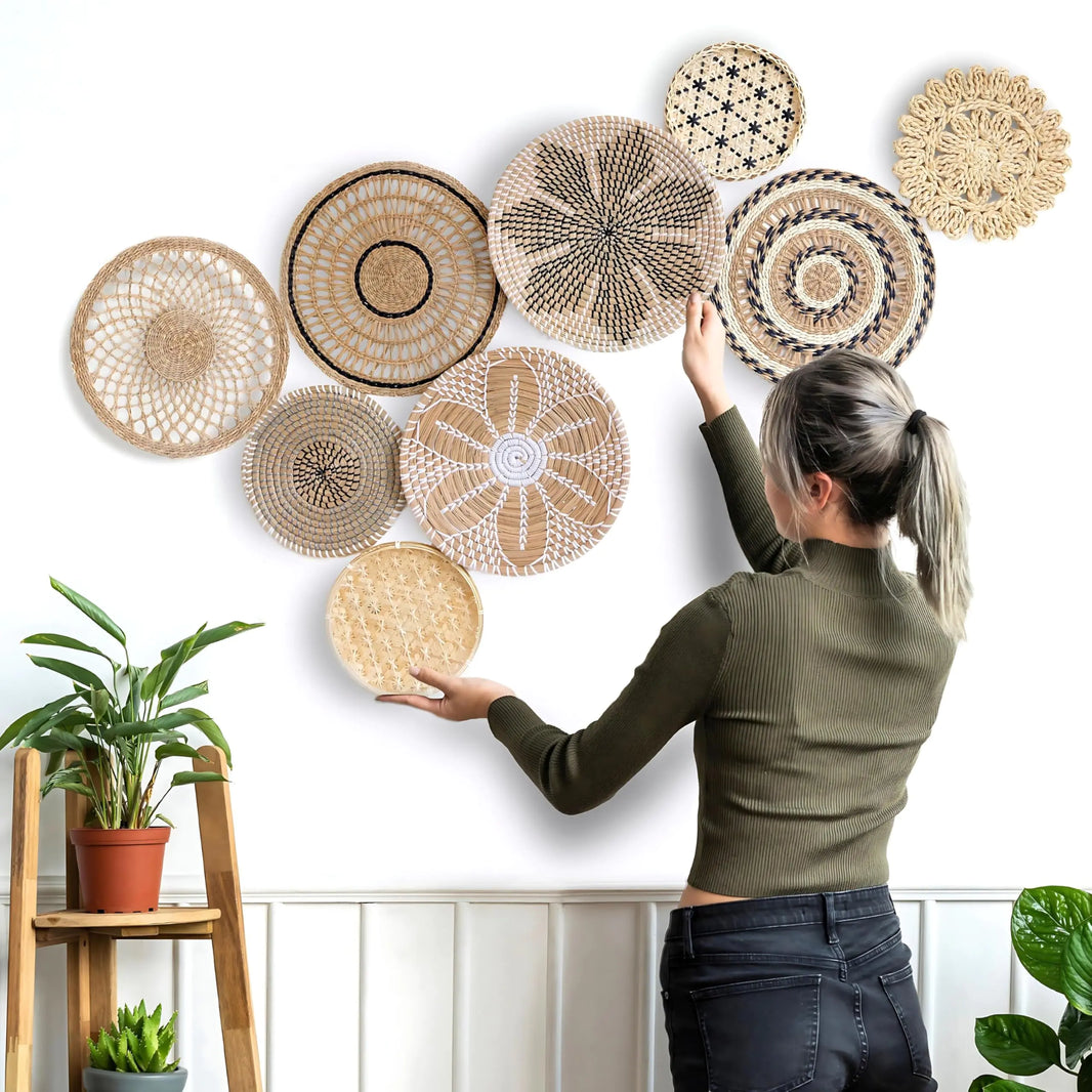 Boho Wall Basket Decor