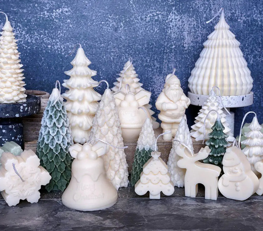 Origami Christmas Tree Candles