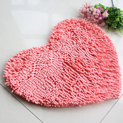 Heart-Shaped Carpet Furniture Decor