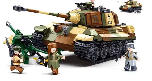 Sluban 930Pcs Tiger King Heavy Tank Build Set (One Set)