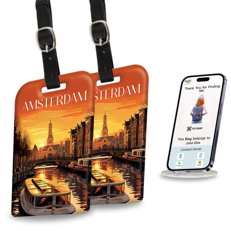 Smart Travel Bag Tag Amsterdam
