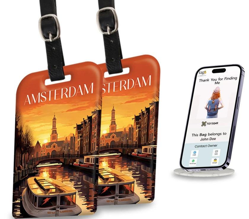 Smart Travel Bag Tag Amsterdam