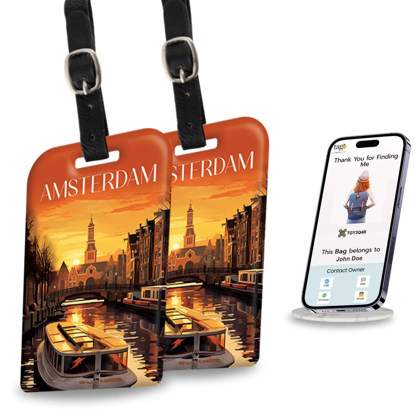 Smart Travel Bag Tag Amsterdam
