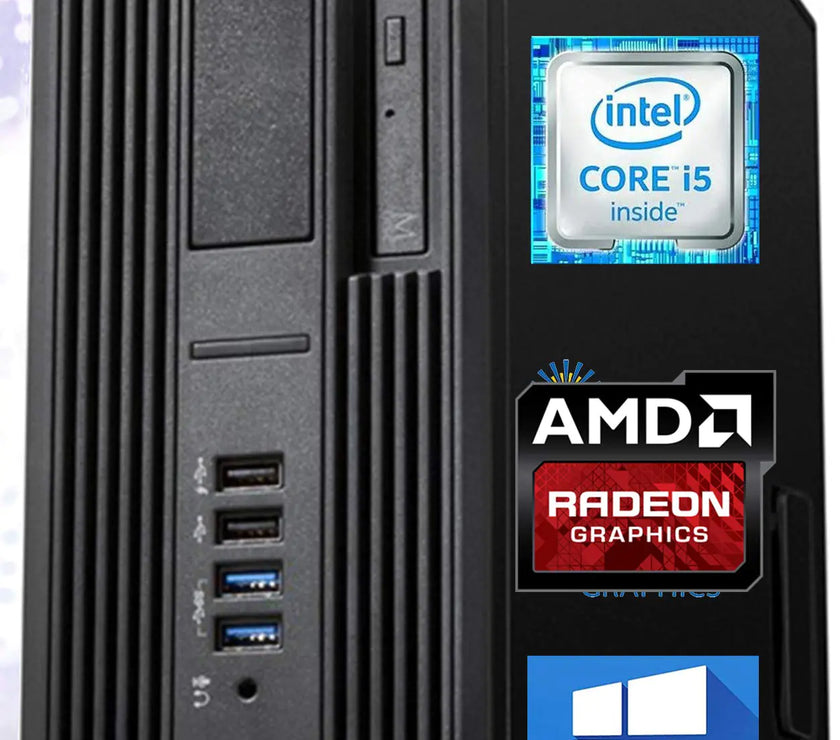 HP Z240 Workstation SFF Desktop PC Intel Core i5-6500 Upto 3.60GHz 16GB RAM 1TB SSD AMD Radeon HD 8570 1GB 4K DisplayPort HDMI DVI AC Wi-Fi Bluetooth - Windows 10 Pro (Renewed)