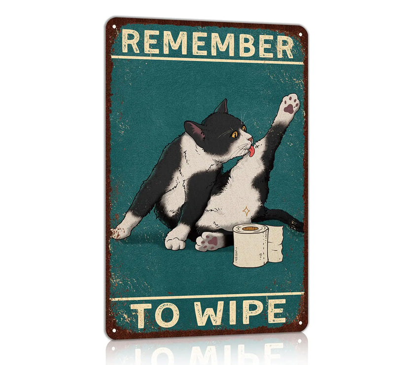 Funny Bathroom Wall Signs
