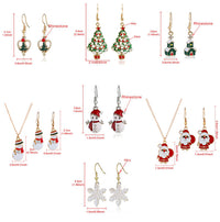 Christmas Jewelry Set: Earrings and Necklace