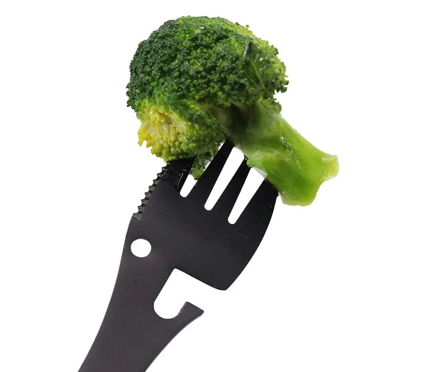 Portable Camping Cutlery Set - Stainless Steel Utensils