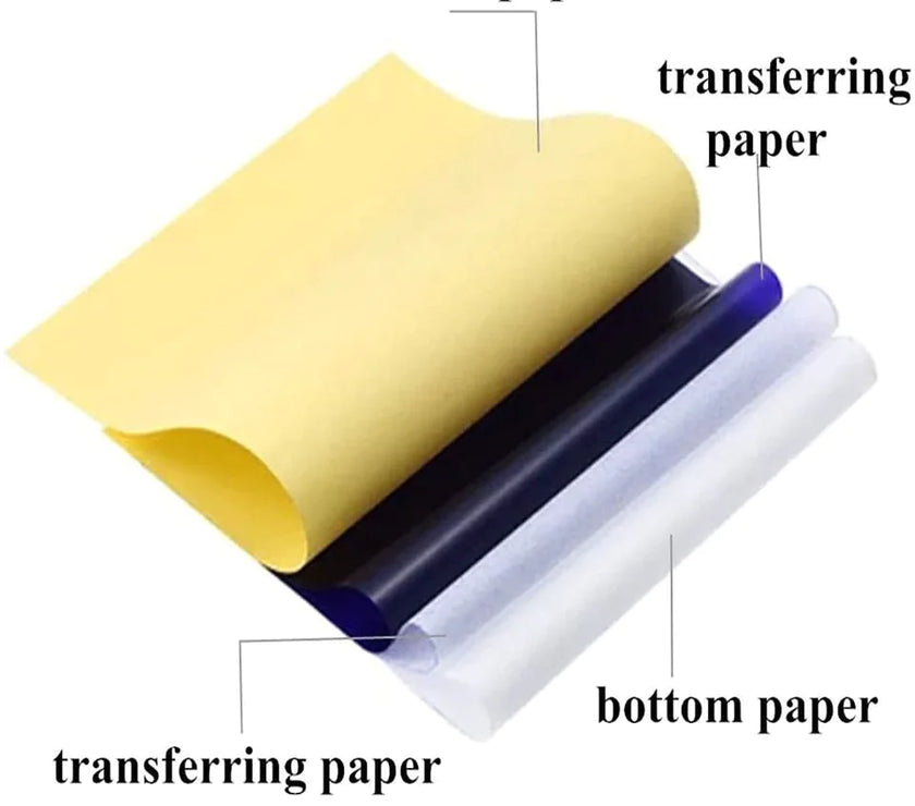 Tattoo Transfer Paper Stencil Carbon Thermal Tracing Hectograph Supplies Sheets