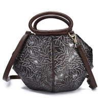 Vintage Handmade Leather Shoulder Bag for Women