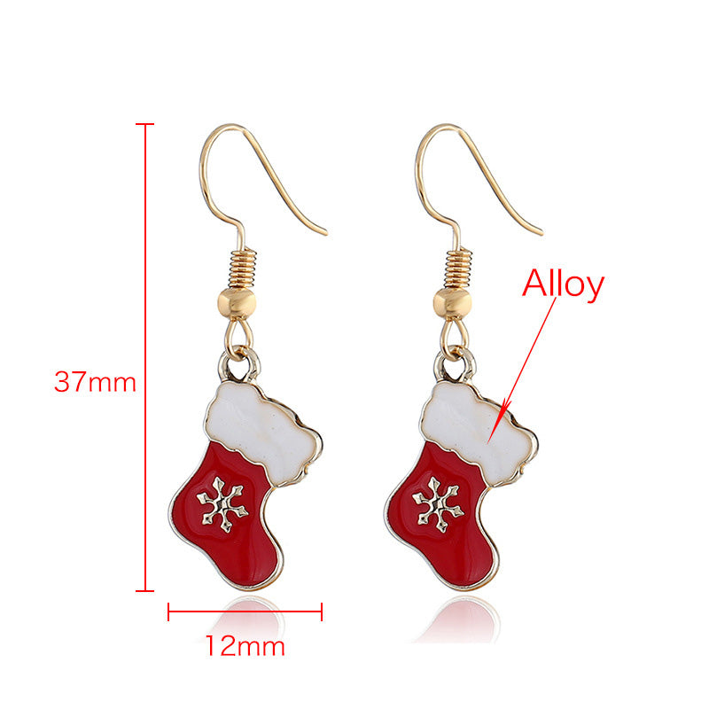 Christmas Jewelry Set: Earrings and Necklace