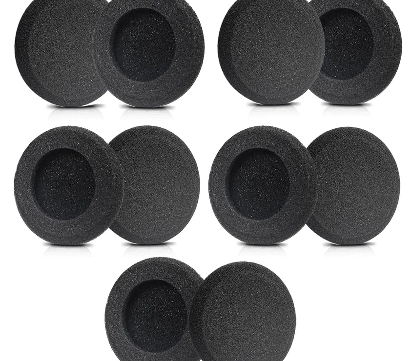 Jabra Headset Ear Cushions Replacement Foam Ear Pads Compatible with Jabra PRO 920 935 930 9450 9460 9465 9470 9400BS GN1900 2000 2100 2025 Biz 620 1100 1500 1900 2400II Headphones (10 Pack)