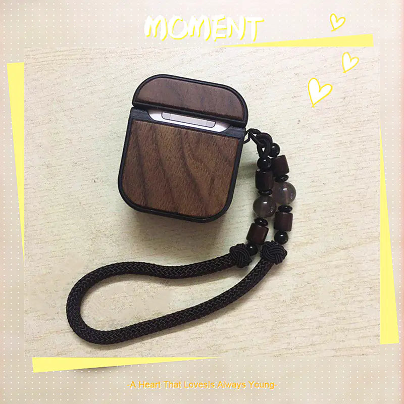 Wooden AirPods Case for 12th Generation Headphones