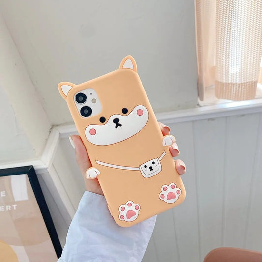 Chai Dog Cartoon iPhone Silicone Cover