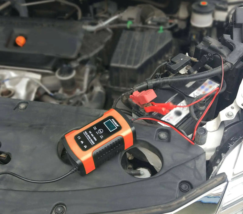 12V Intelligent Universal Battery Charger for Cars & Bikes