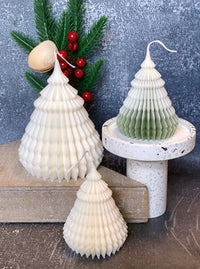 Origami Christmas Tree Candles