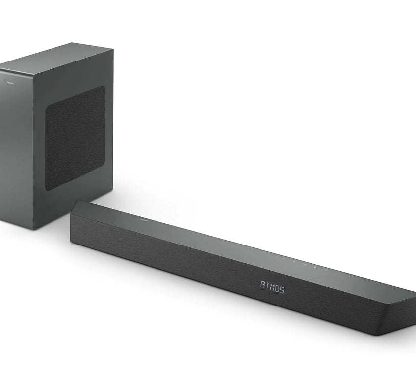 PHILIPS B8507B 3.1-Channel Soundbar with Wireless Subwoofer and Dolby Atmos - Black