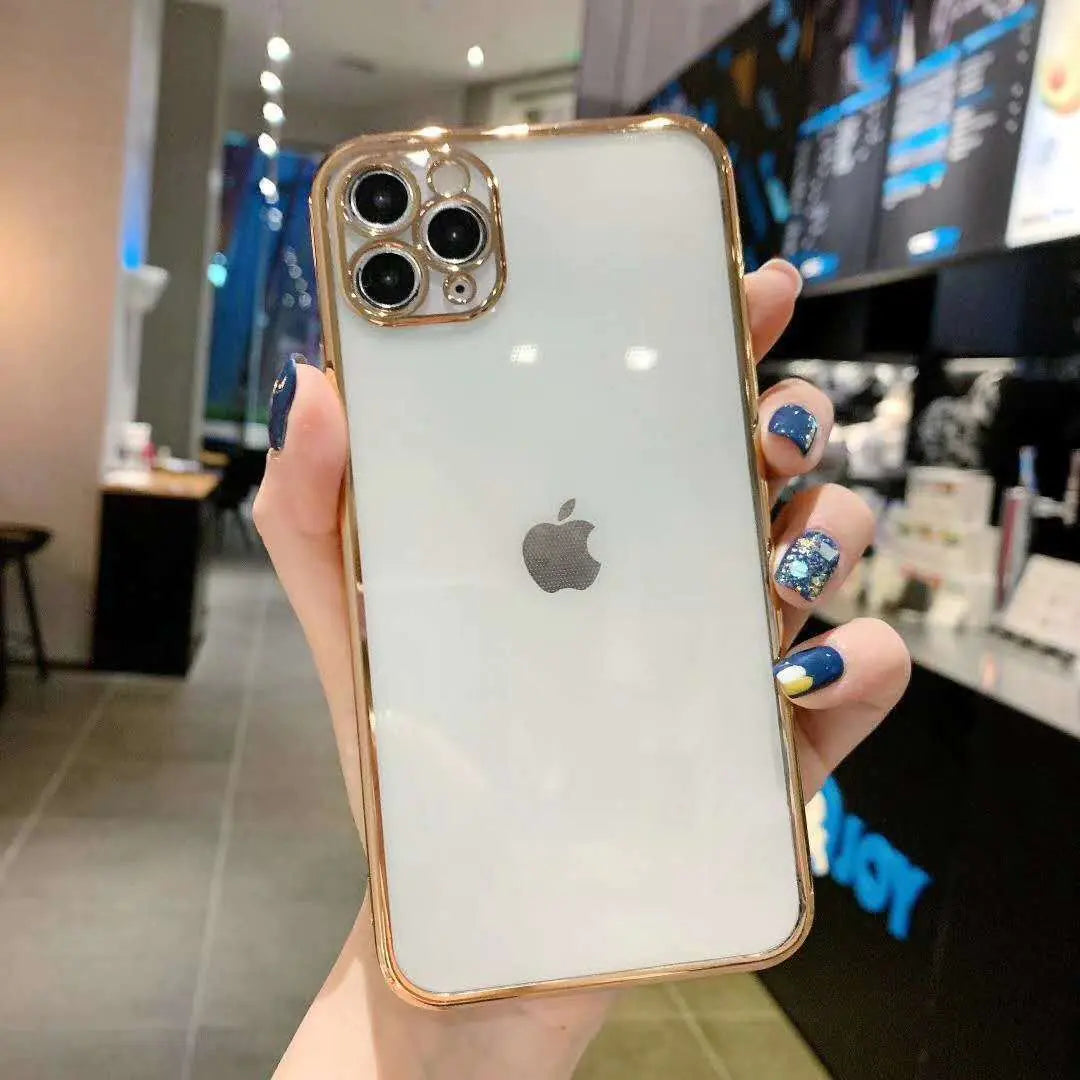 Chic Angle Plated Phone Case