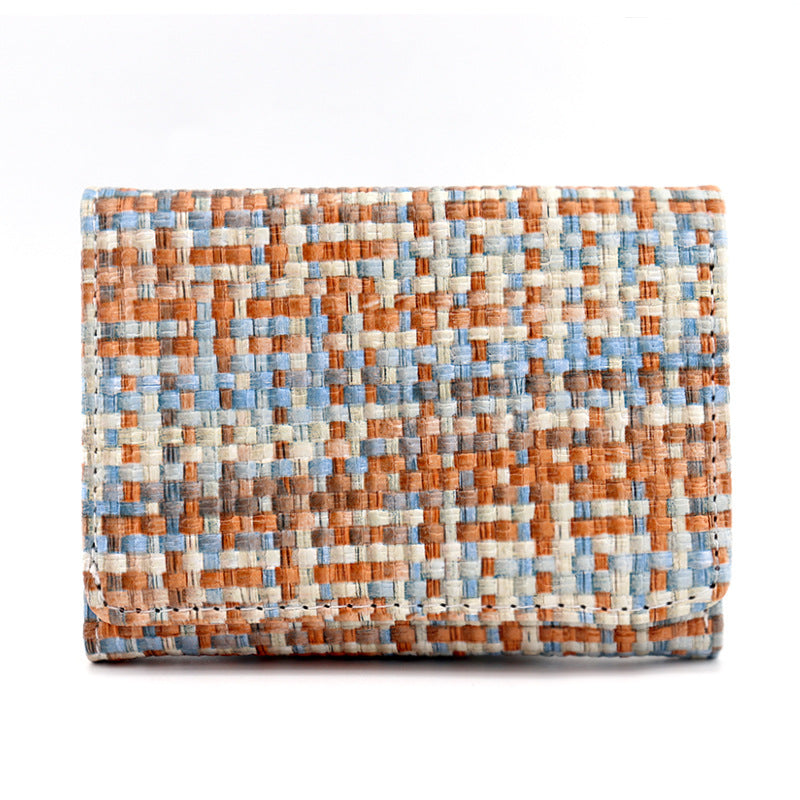 Mini Ultra-thin PU Folding Wallet for Women