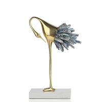 Gold Bird Statue Decor