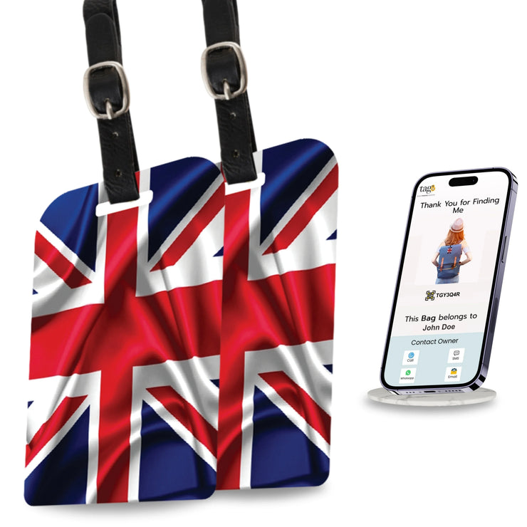 Great Britain flag bag security tag