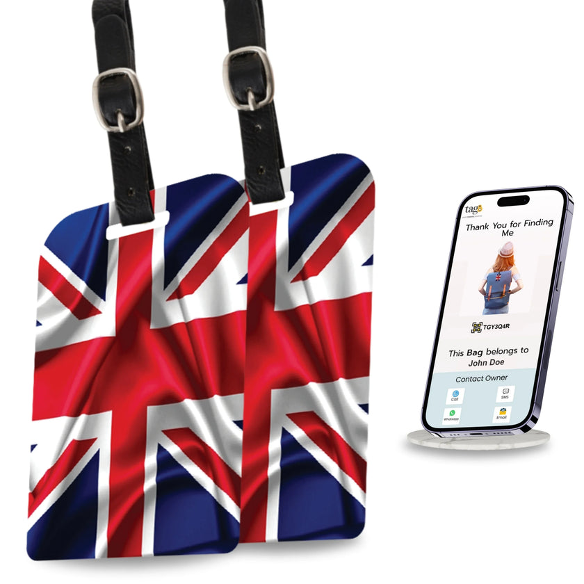Great Britain flag bag security tag