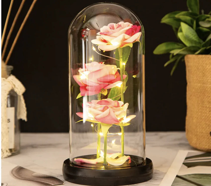 Valentine's Day Three Roses Gift Decor