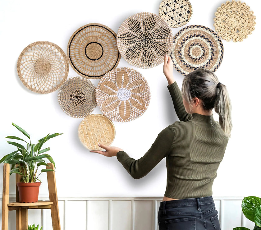 Boho Wall Basket Decor