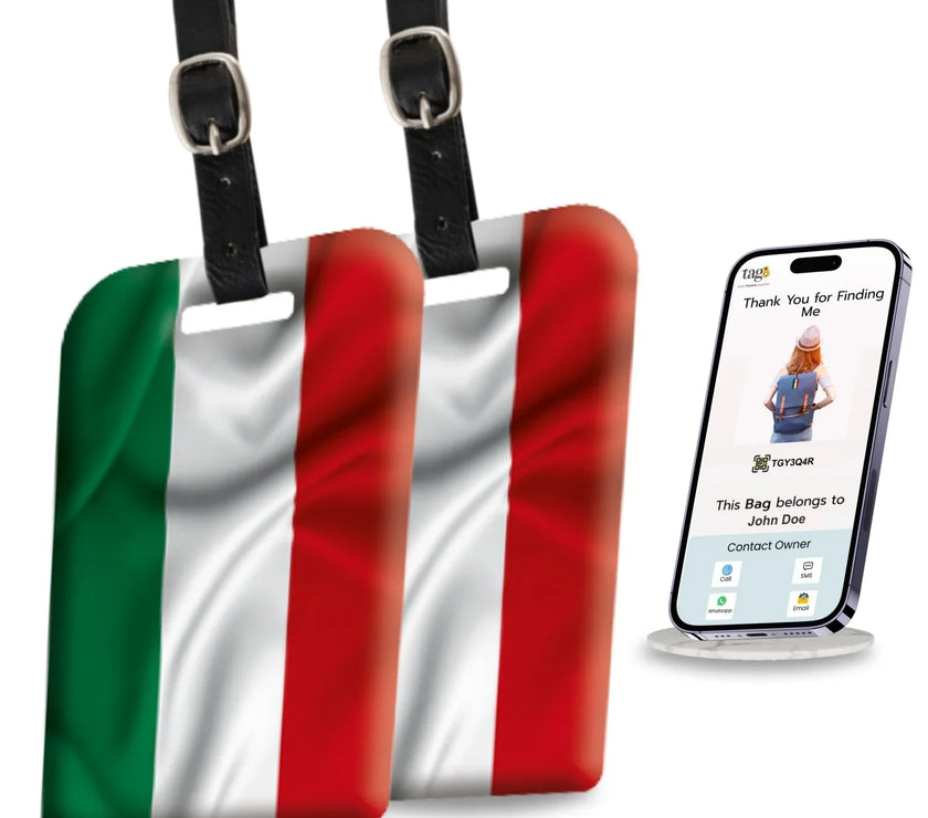 Hungary flag bag tag