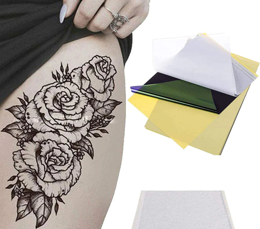 Tattoo Transfer Paper Stencil Carbon Thermal Tracing Hectograph Supplies Sheets
