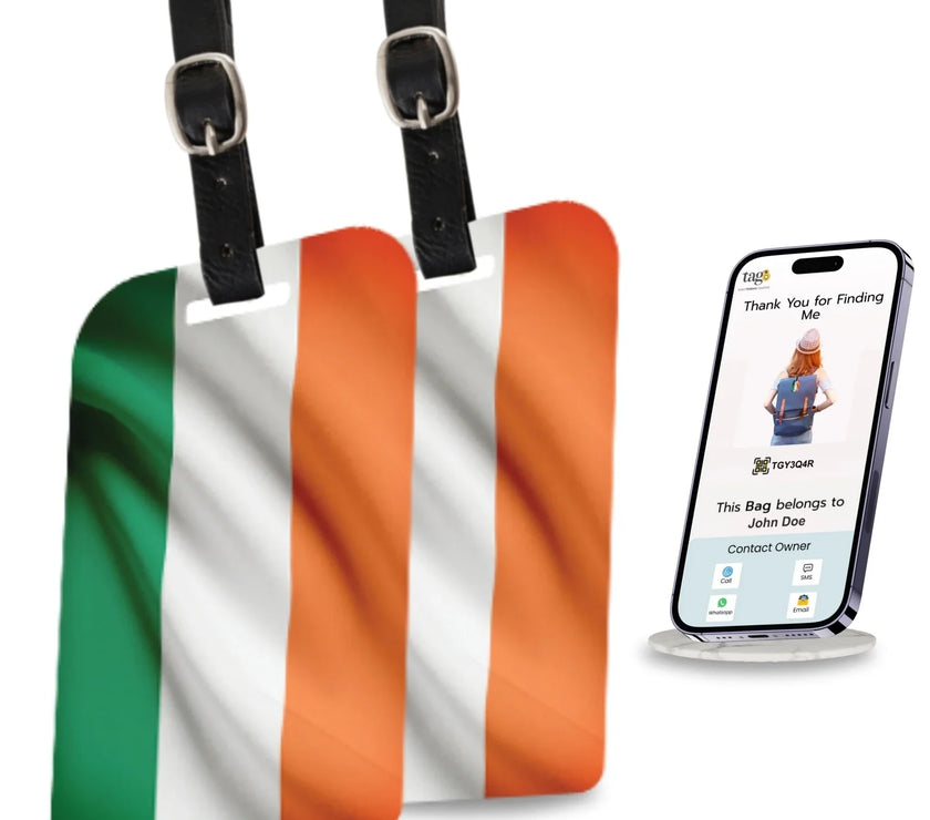 India flag luggage tag