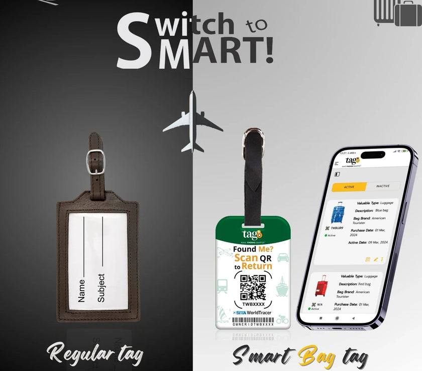 India flag luggage tag