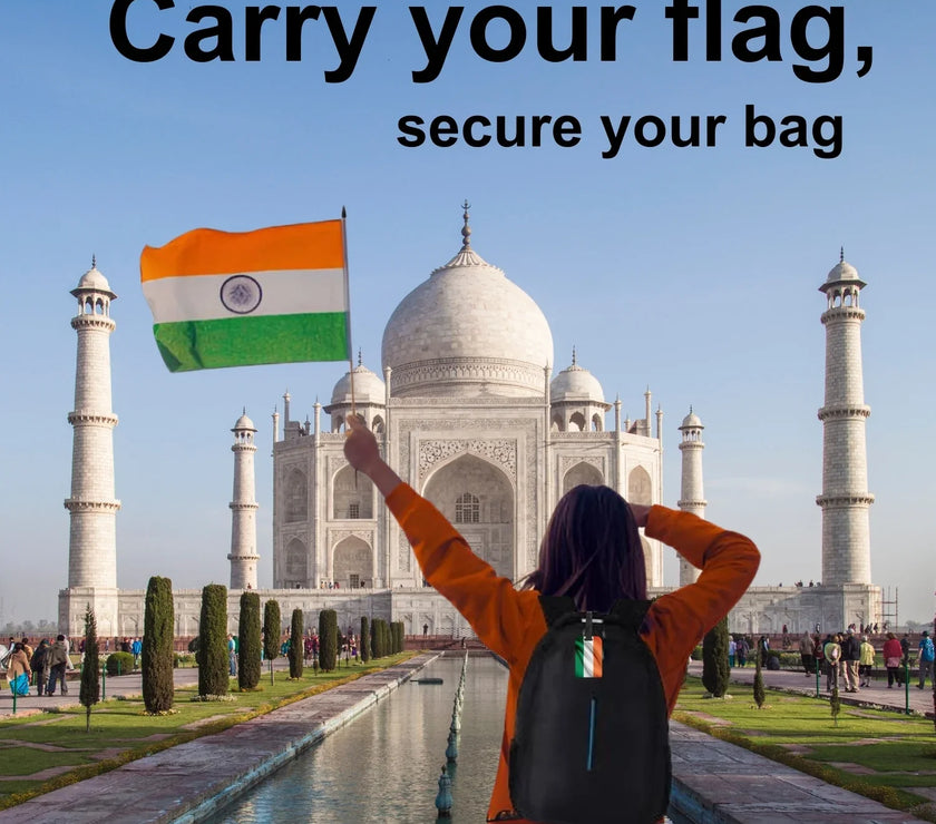 India flag luggage tag
