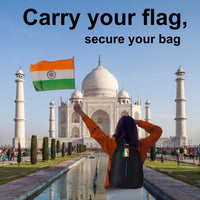 India flag luggage tag