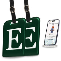 Initials Bag tag E  pack 2