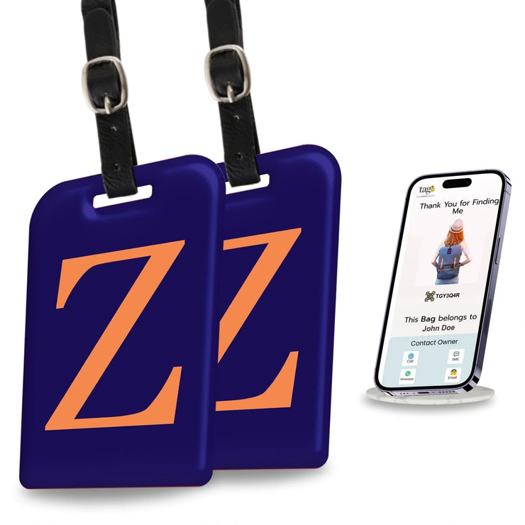 Initials Bag tag Z  pack 2