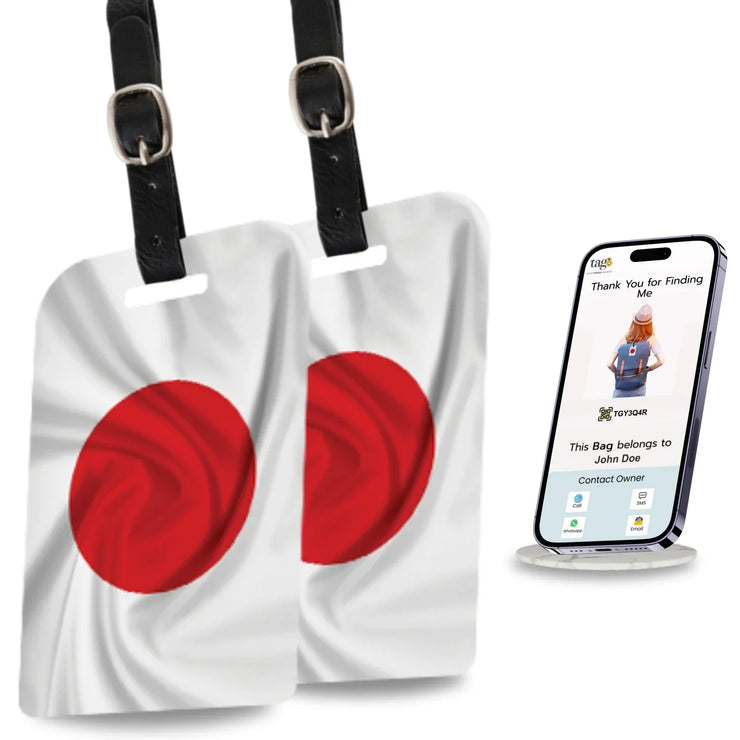 Japan flag bag security tag