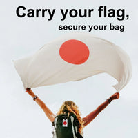 Japan flag bag security tag