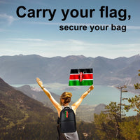 Kenya flag bag tag