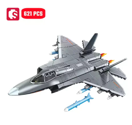 SEMBO J-35 Carrier Fighter Jet Building Blocks Set