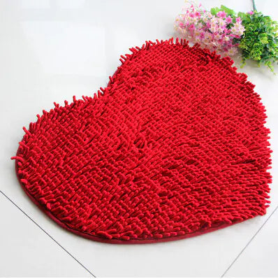 Heart-Shaped Carpet Furniture Decor