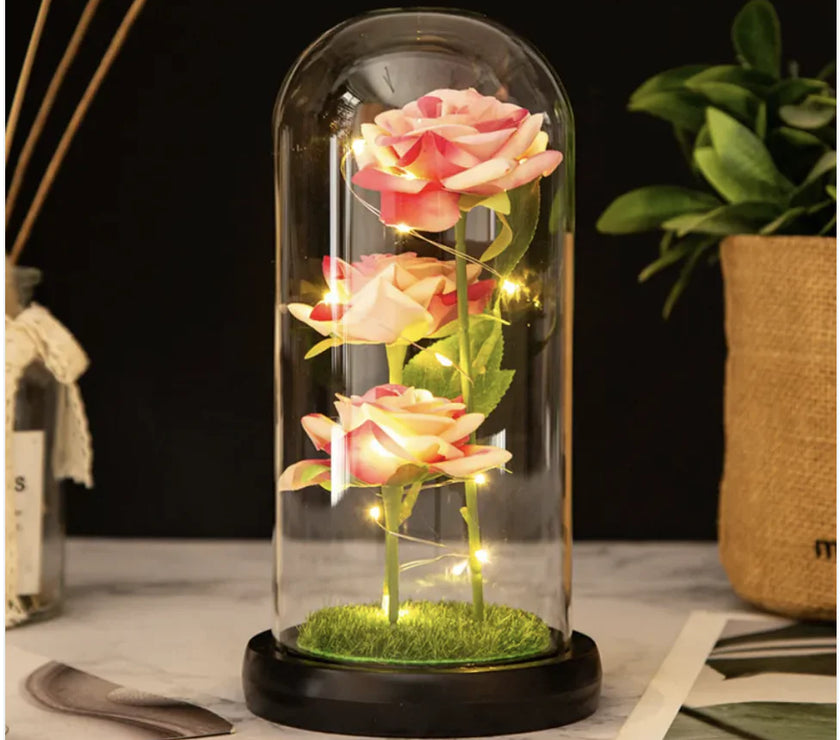 Valentine's Day Three Roses Gift Decor