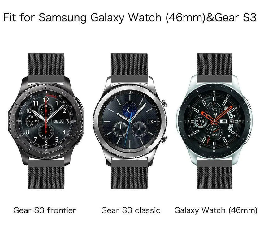 Stainless Steel Band For Samsung Galaxy Watch 42/46mm Active Gear S3 Sport Strap