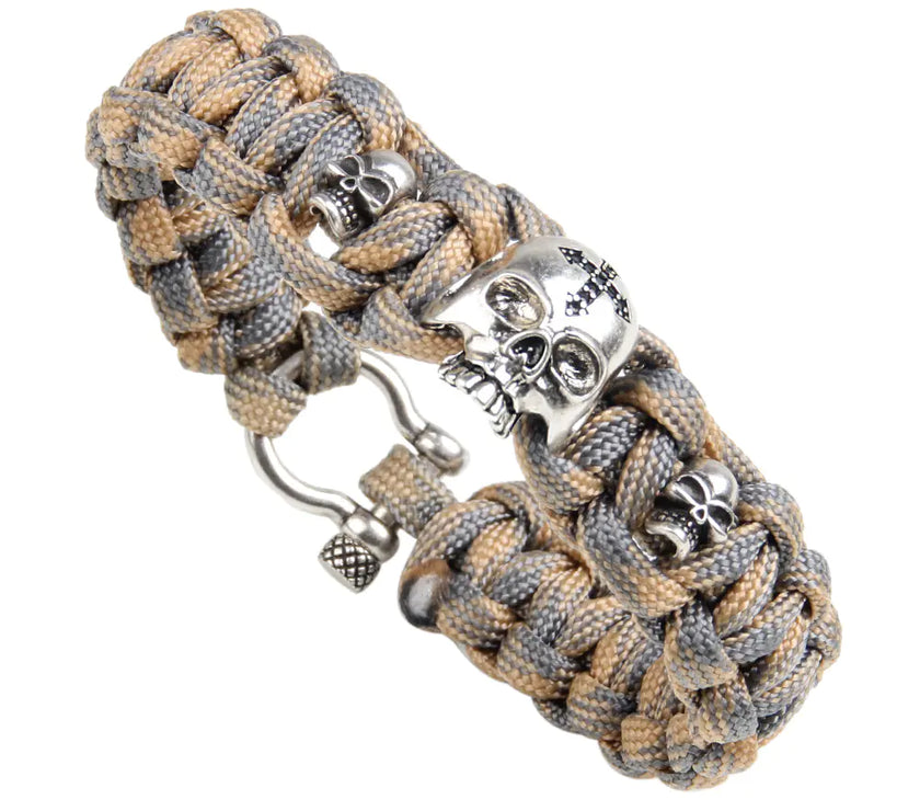 7-Core Parachute Cord Bracelet with Copper Parts