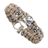 7-Core Parachute Cord Bracelet with Copper Parts