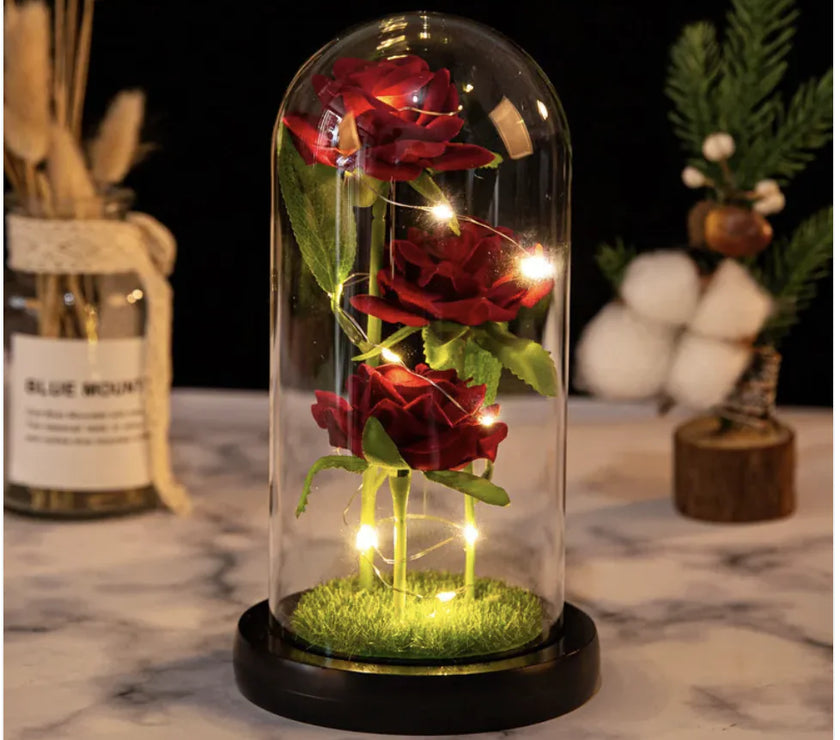 Valentine's Day Three Roses Gift Decor