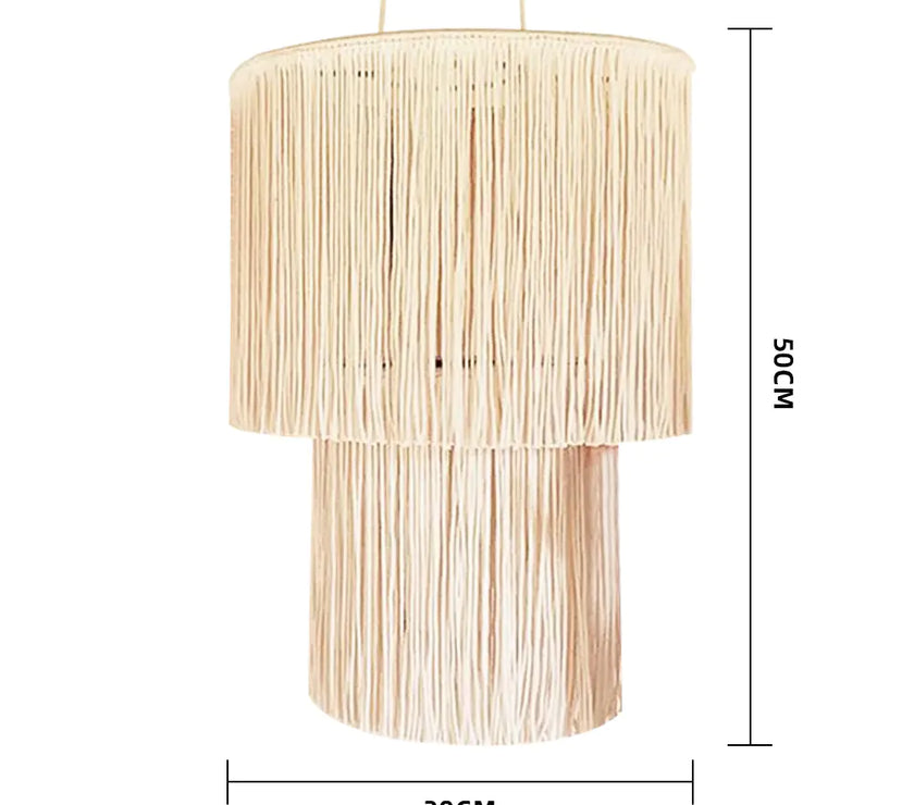 Bohemian Tapestry Lampshade - Handmade Nordic Decor